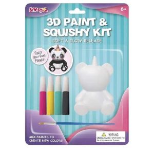 Sew Star – 3D Paint And Squishy Kit – Panda – Sew Star Sew Star - 3D Paint And Squishy Kit - Panda Sew Star Art & Craft