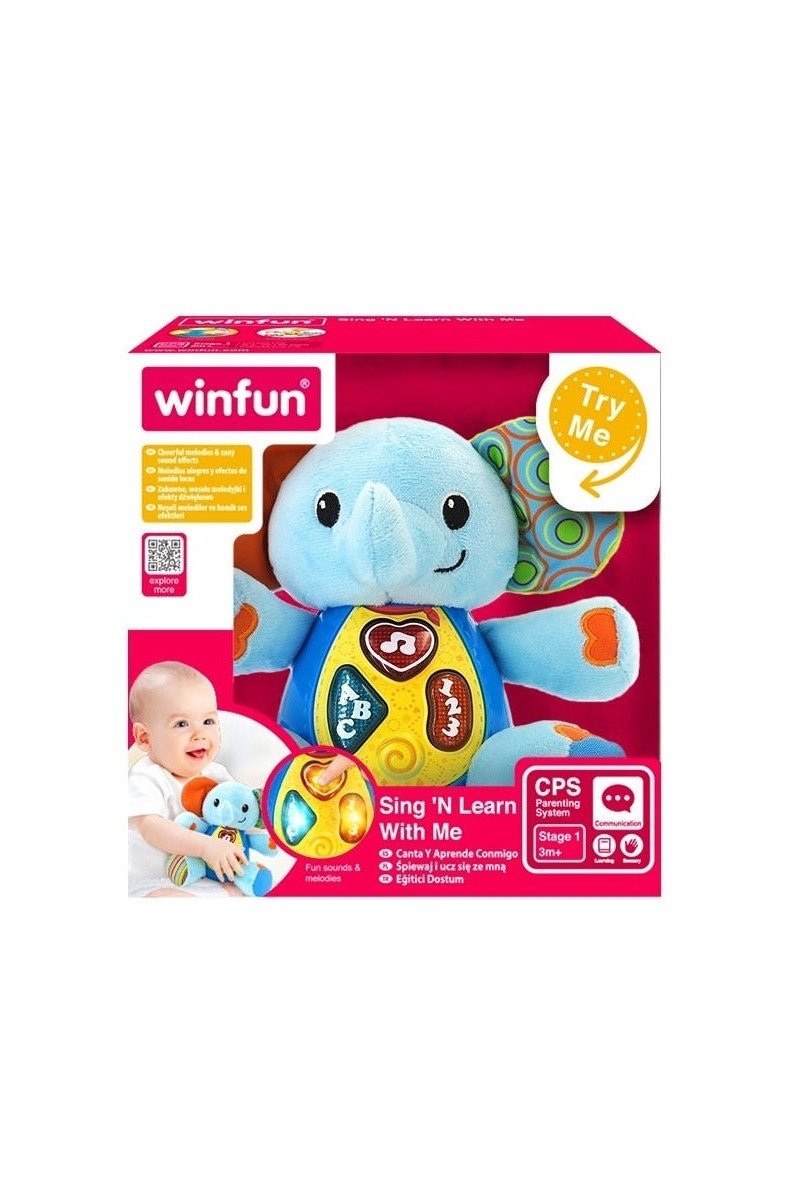 Sing 'N Learn With Me – Timber The Elephant – Winfun Sing 'N Learn With Me - Timber The Elephant Winfun Early Education