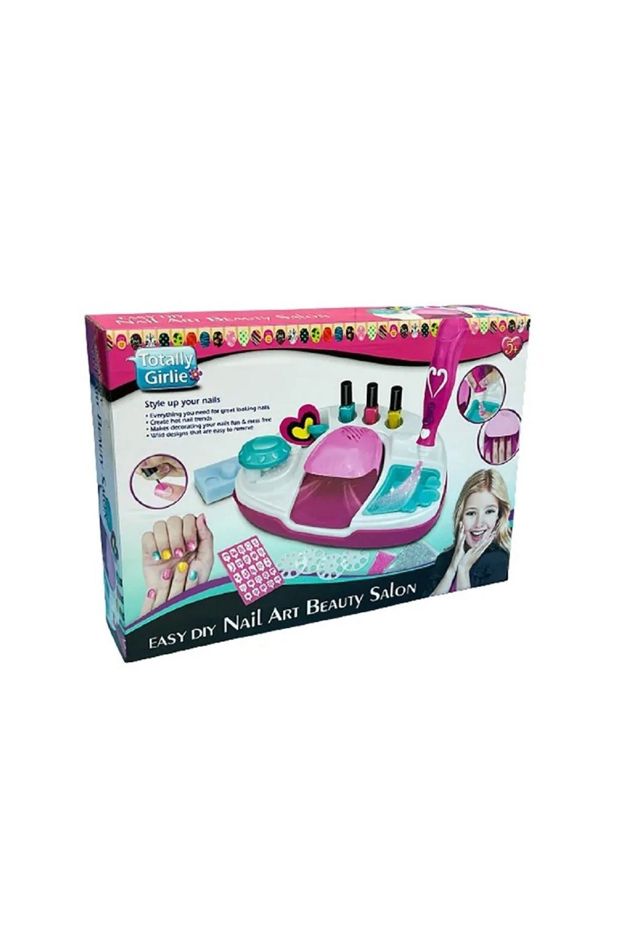 Totally Girlie – Easy Nail Art Beauty Salon DIY Crafts Kit – Totally Girlie Totally Girlie - Easy Nail Art Beauty Salon DIY Crafts Kit Totally Girlie Art & Craft