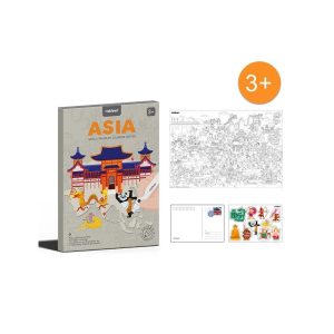 Traveller Coloring Poster – Asia – Mideer Traveller Coloring Poster - Asia Mideer Art & Craft