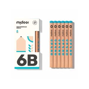 Triangular Pencil 6B – 6 Pcs – Mideer Triangular Pencil 6B - 6 Pcs Mideer Early Education
