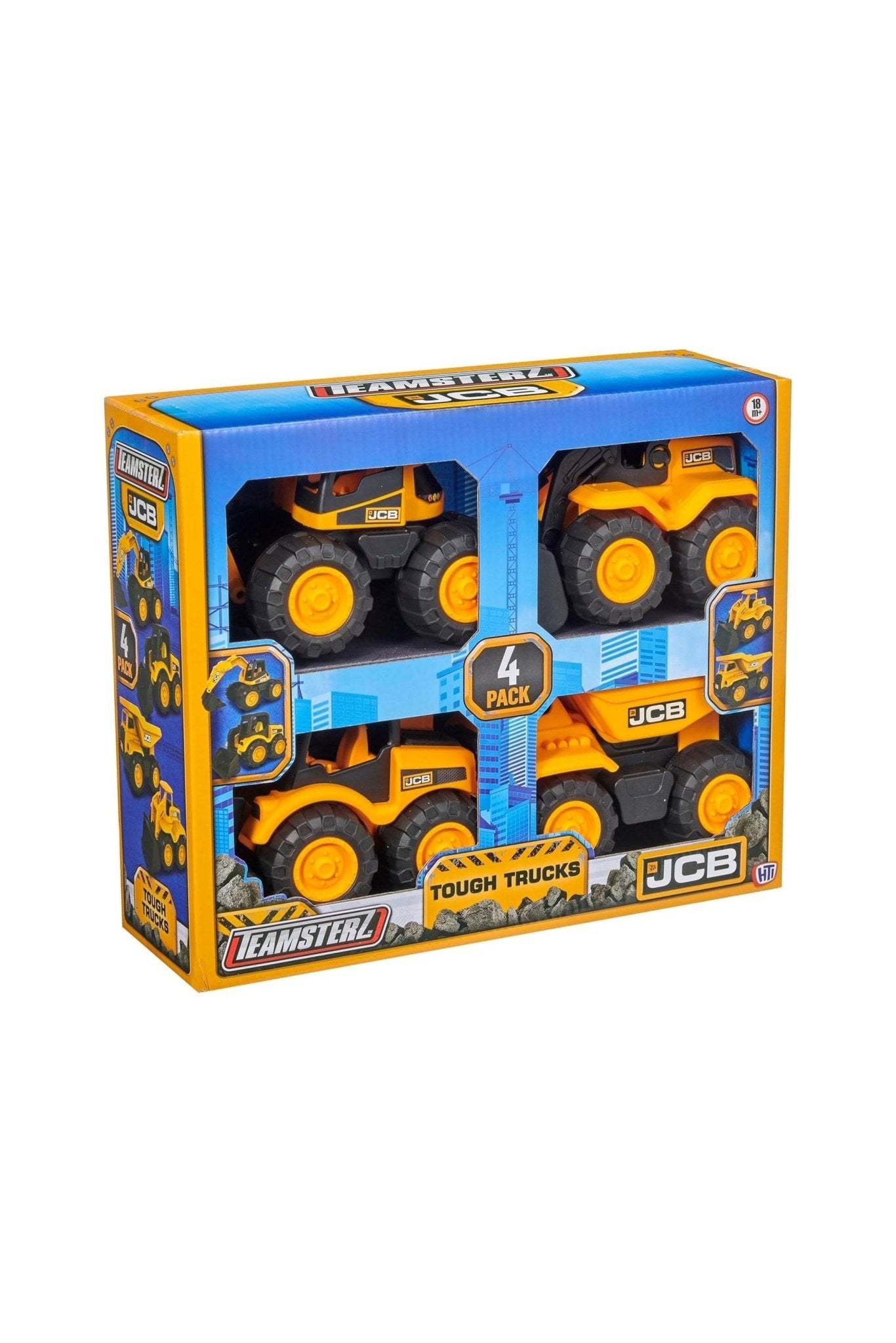 Tz Jcb 7" Tough Trucks 4Pk – Teamsterz Tz Jcb 7" Tough Trucks 4Pk Teamsterz Early Education