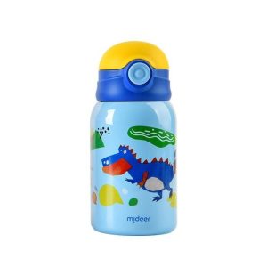 Vacuum Insulated Bottle – T-Rex – 450Ml – Mideer Vacuum Insulated Bottle - T-Rex - 450Ml Mideer Feeding