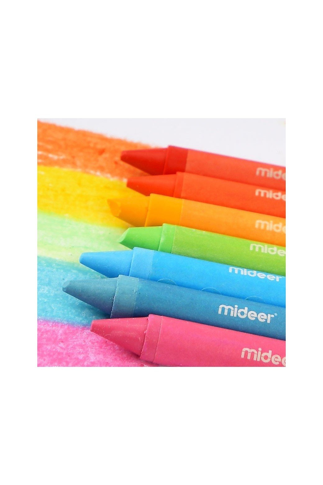 Washable Crayons – 12 Colours – Mideer Washable Crayons - 12 Colours Mideer Art & Craft