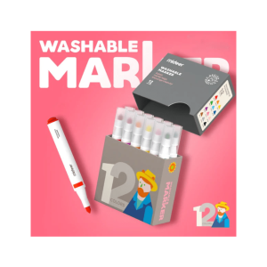 Washable Markers – 12 Colors – Mideer Washable Markers - 12 Colors Mideer Art & Craft