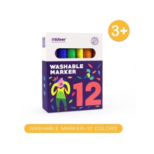 Washable Markers – 12 Colours – Mideer Washable Markers - 12 Colours Mideer Art & Craft