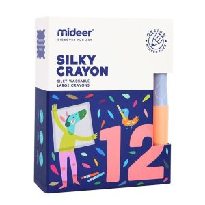 Washable Rotary Crayons – 12 Colours – Mideer Washable Rotary Crayons - 12 Colours Mideer Art & Craft