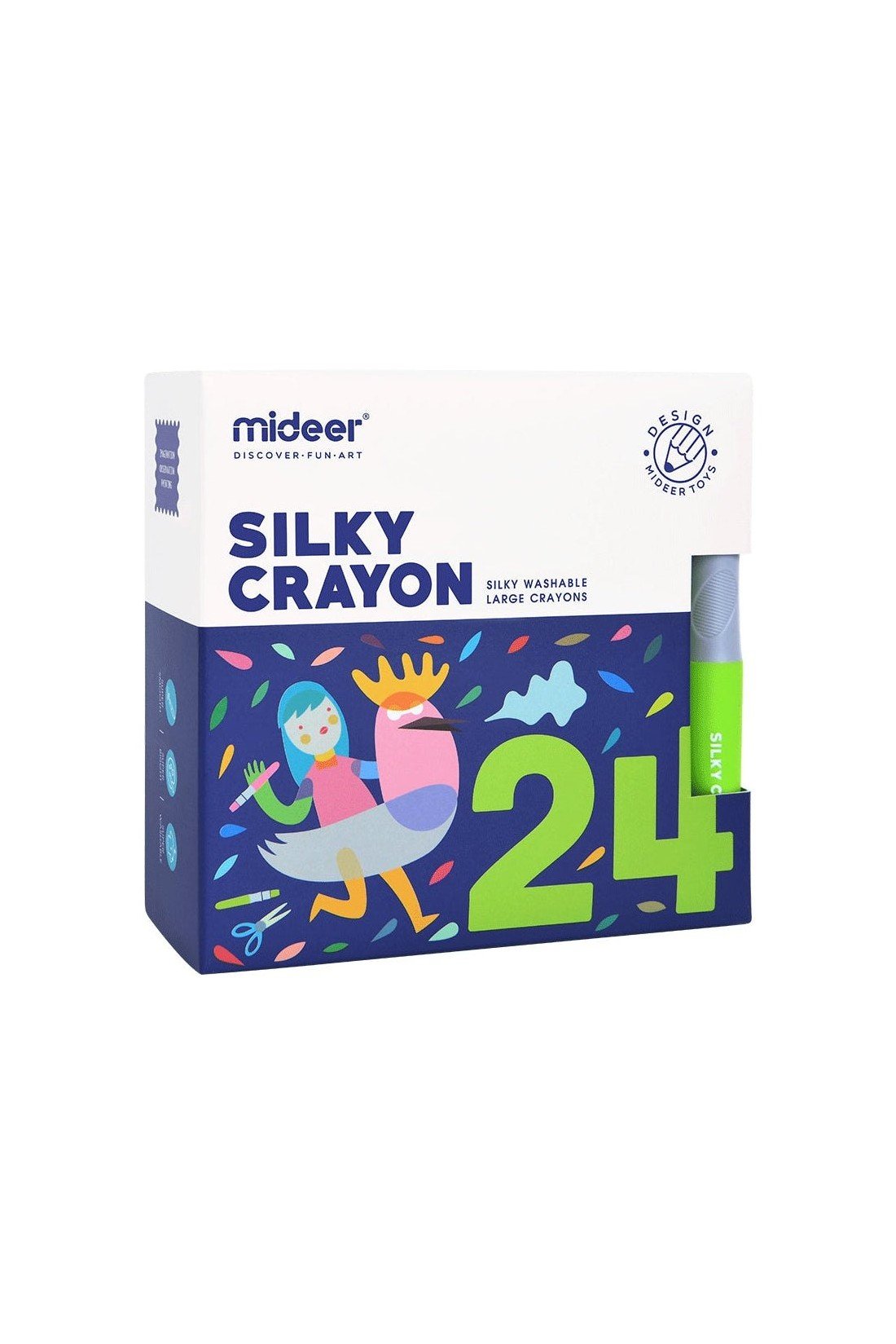Washable Rotary Crayons – 24 Colours – Mideer Washable Rotary Crayons - 24 Colours Mideer Art & Craft