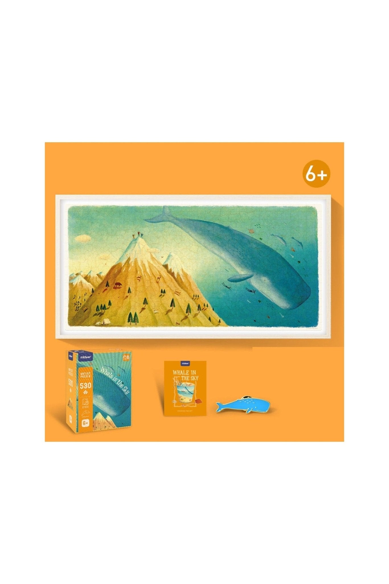 Whale In The Sky Puzzle – 530 Pcs – Mideer Whale In The Sky Puzzle - 530 Pcs Mideer Jigsaw Puzzles