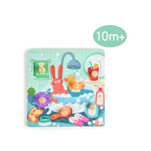 Wooden Peg Puzzle – Bath Time – Mideer Wooden Peg Puzzle - Bath Time Mideer Jigsaw Puzzles