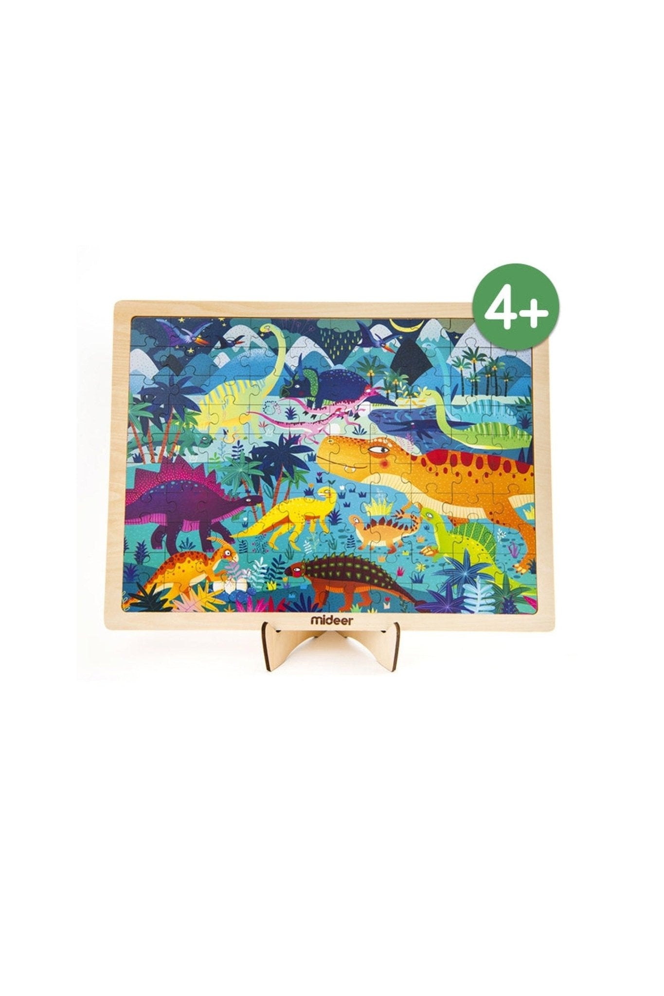 Wooden Puzzle – Dinosaurs (100 Pcs) – Mideer Wooden Puzzle - Dinosaurs (100 Pcs) Mideer Jigsaw Puzzles